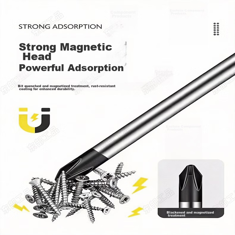 Eastern Industrial Desktop Computer Screwdriver Set with Strong Magnetic Bits for Case Cleaning, Thermal Paste Replacement, and Assembly 7