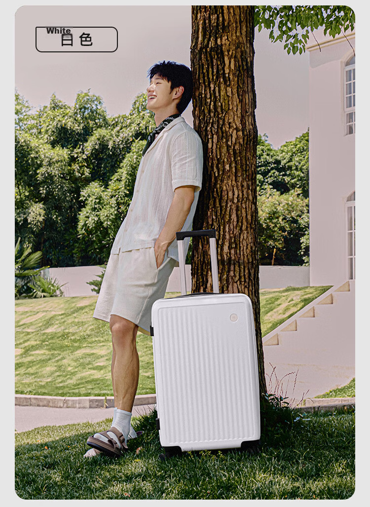 JD Jingzao Wujie Lite 20-inch Carry-on Luggage Spinner Suitcase with TSA Lock for Men and Women Phantom Purple 19