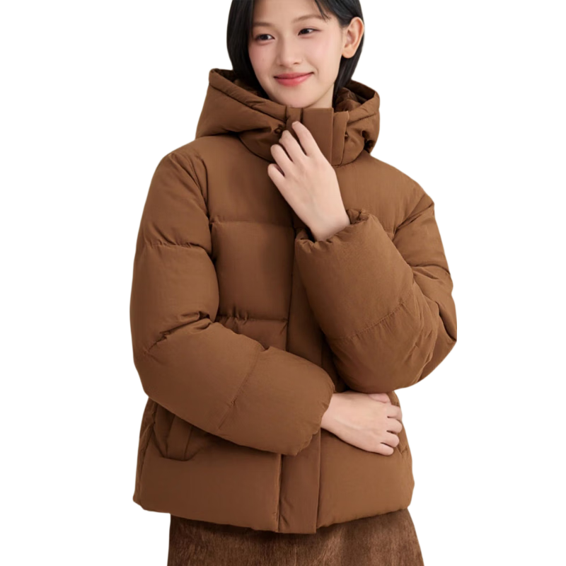 Adidas 550 Down Commuter Windproof Warm Duck down Jacket Puffer Coat for Women, Winter Stand Collar, XL Size