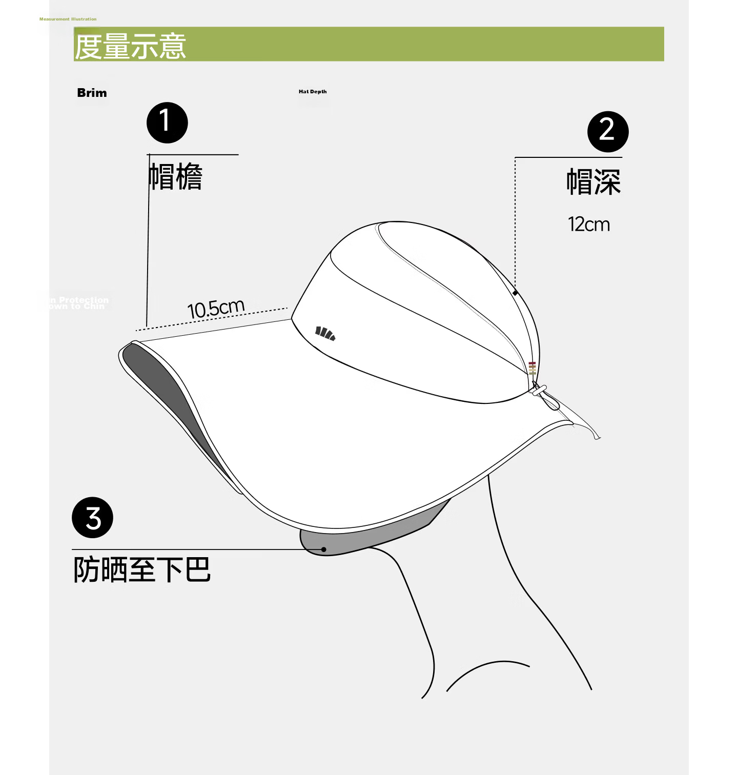 Beneunder Women's Fisherman Sun Hat Outdoor Sunshade Hat Spring Summer Windproof Wide Brim Face Slimming WR013 34