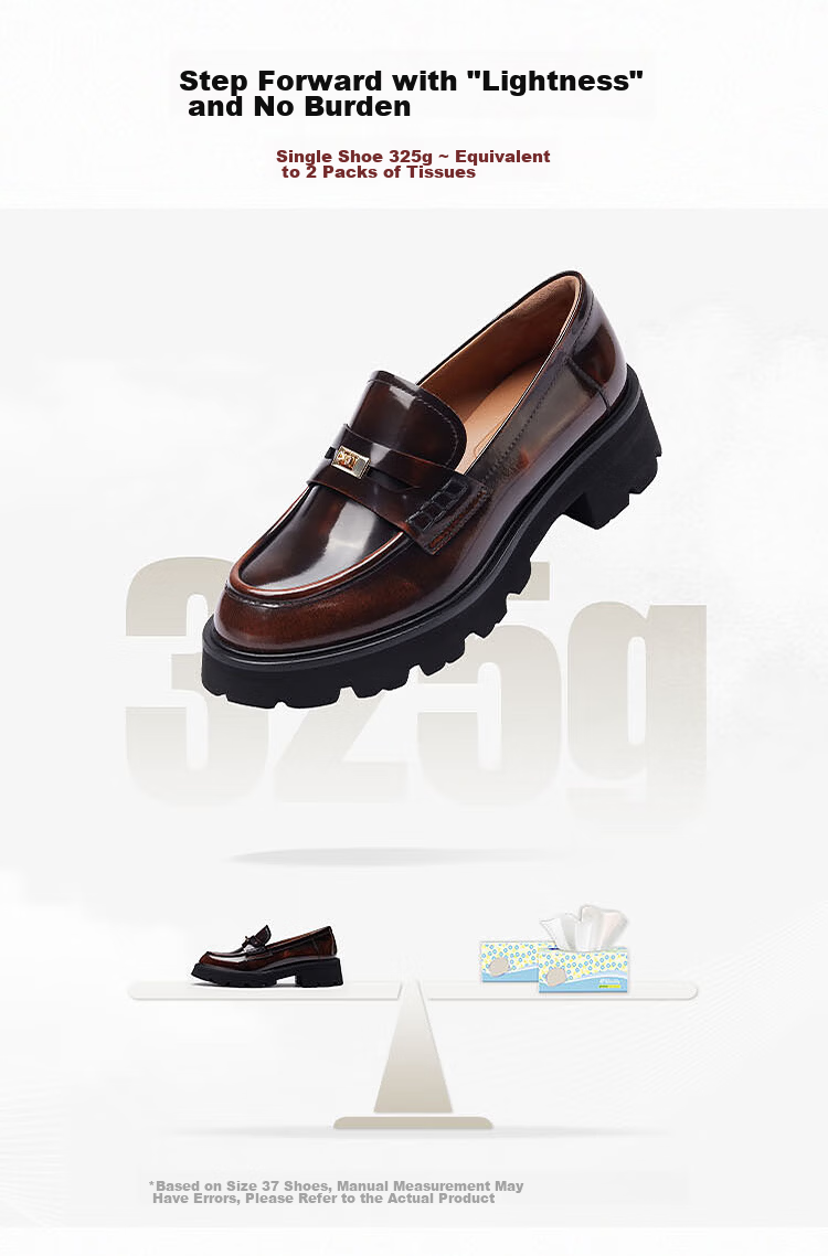 Lyle & Scott Laifu Family 2026 Spring Summer British Retro Loafer with Buckle Women 45302 Vintage Brown BRB 34 10