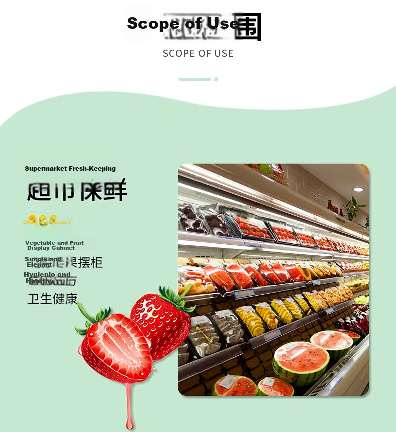 Jinghuisichuang Fresh-Keeping Film Large Roll Disposable 60CMx200M Commercial Food Wrap PVC for Fresh Produce Supermarket Hotel Catering 3