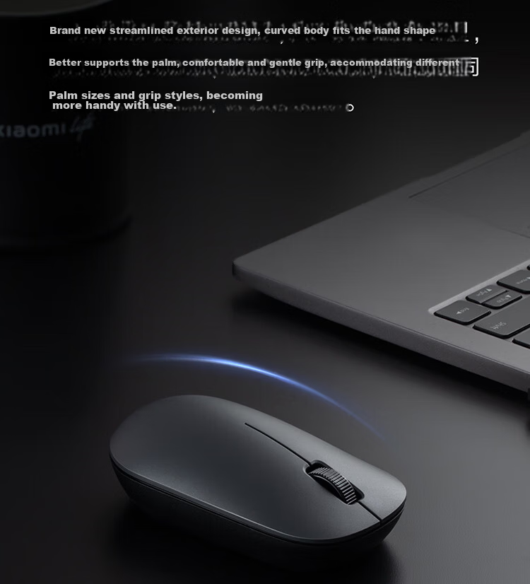 MI Wireless Keyboard And Mouse Set, Comfort Edition, Deep Space Black, Slim And Portable, Full-Size 108-Key Keyboard And Mouse, 2.4G Wireless Transmission, for Computer And Laptop Office Use, Keyboard And Mouse Combo 11
