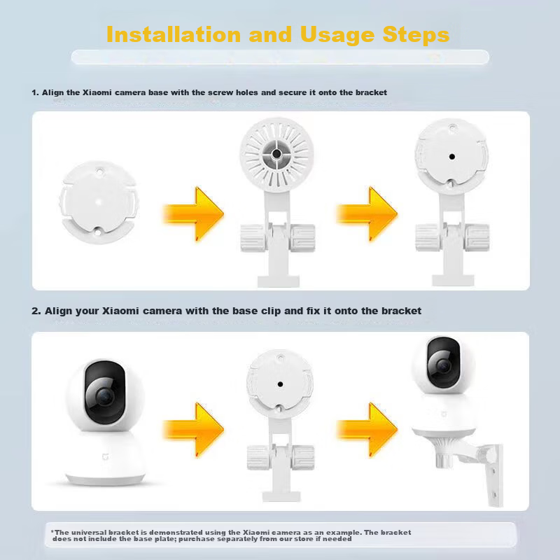 Trendsetter Camera Mount Compatible with Huawei Haique, No Drilling Required, Suitable for HQ8/8s/hq3/3pro/5s/gd01/02/dz01, Bird Egg Surveillance Fixed Base Clip, Hanging Or Wall Mounting 2