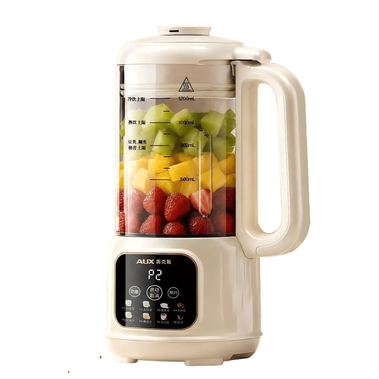 AUX 1.2L Titanium Blade Multifunctional Household Blender Soy Milk Maker Juicer 2025 New Model Small Grain Grinder Food Processor