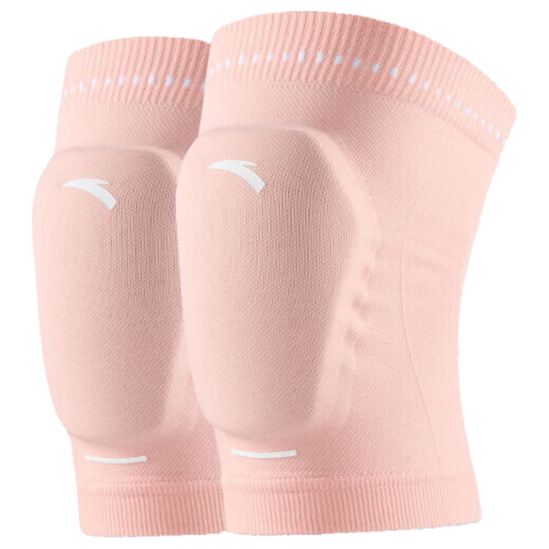 ANTA Children's Sports Knee Pads, Basketball Running Anti-Fall Patella Over-Knee Leg Guards, Boys Soccer Knee Protectors Equipment, Pink XL