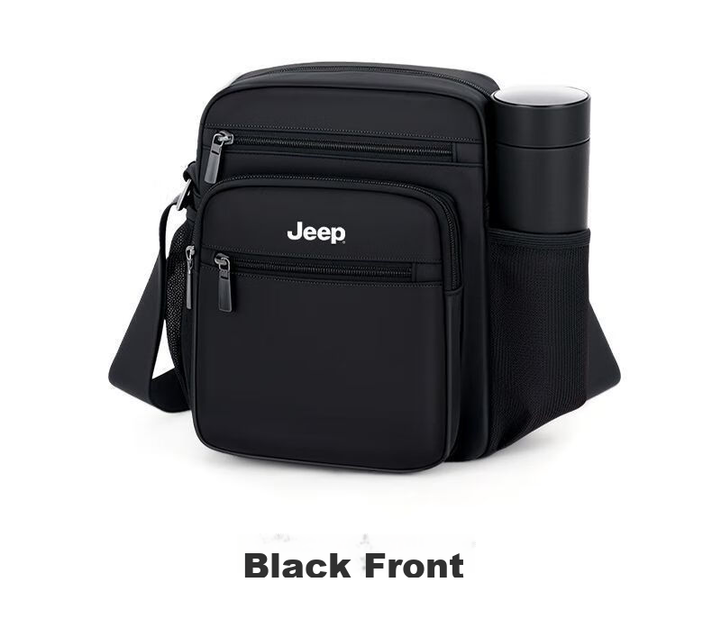 JEEP Men's Large Capacity Crossbody Bag High-end Middle-aged and Elderly Shoulder Bag Commuter Phone Bag Outdoor Travel Small Backpack Messenger Bag 11