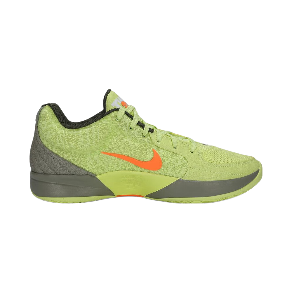 NIKE Men's Basketball Shoes JA 2 EP Cushioned Low-Top Sneakers for Actual Play, FD7327-701 Green Orange 40.5