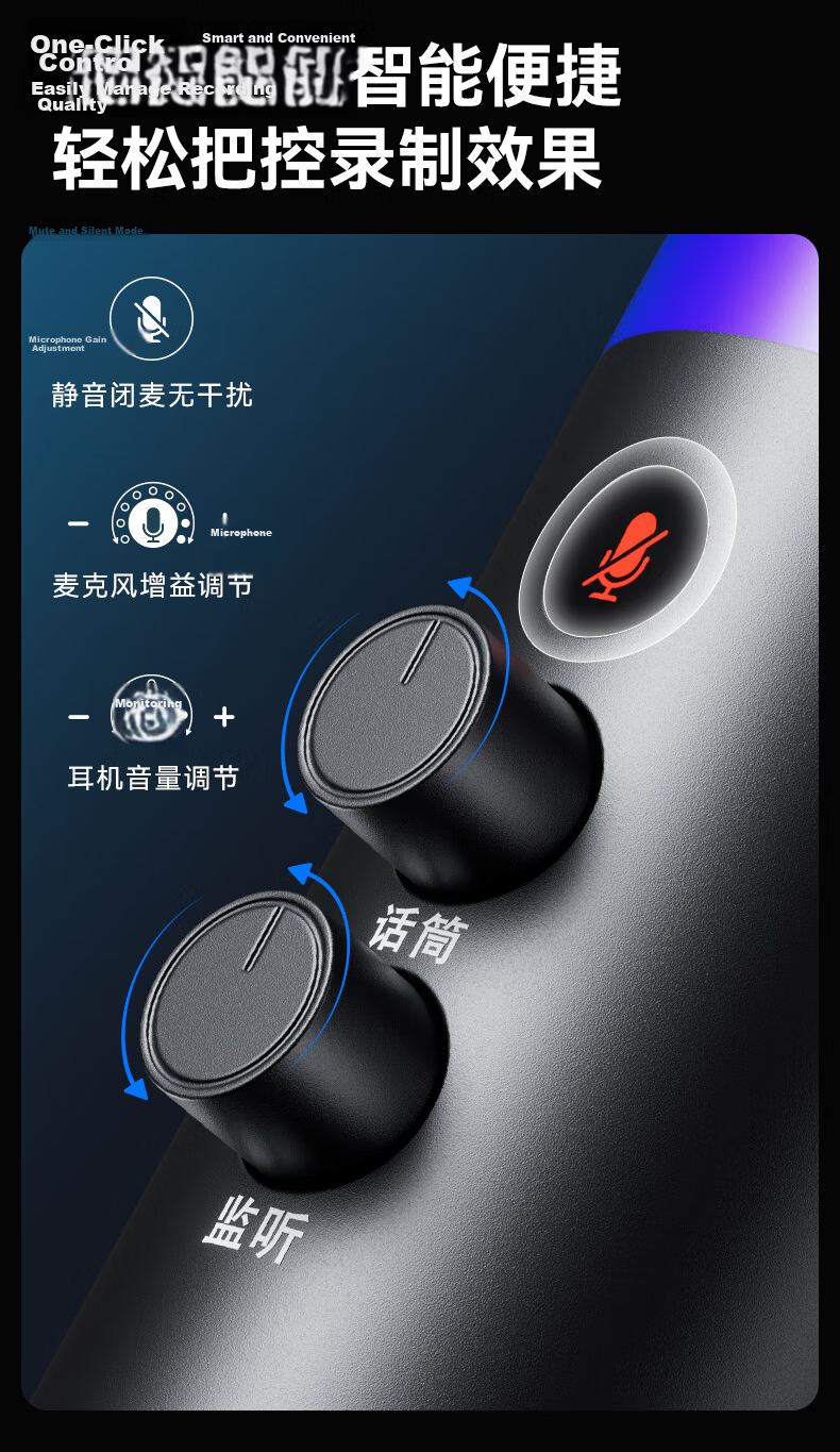 BOYA K7 Dynamic Microphone Professional Live Streaming Microphone Computer Microphone Mobile K-Singing Host Recording Dubbing Gaming Conference Microphone with Built-in Sound Card Desktop Recording Mi 10
