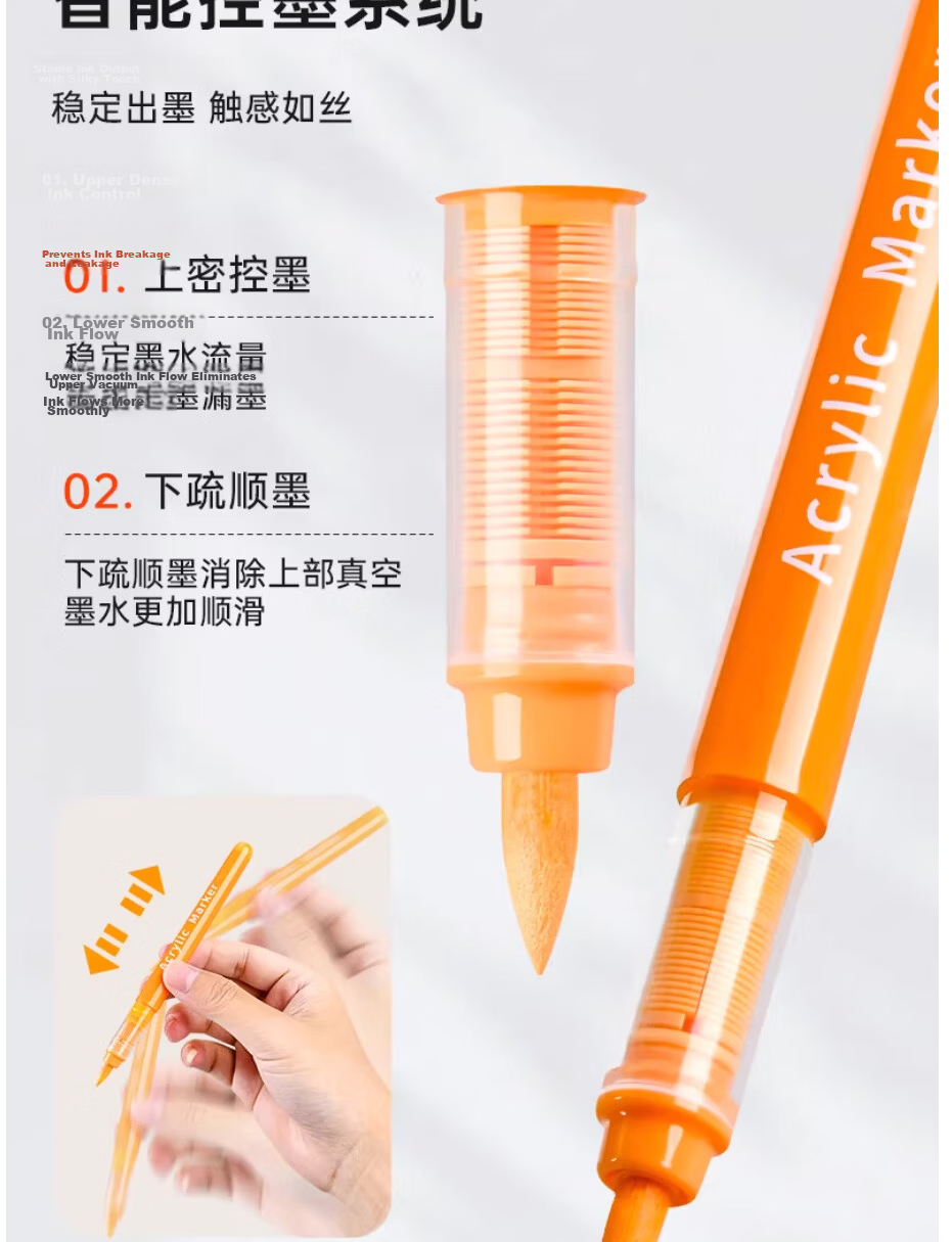 Touchcolor Soft Tip Acrylic Markers 80 Colors Small Black Box Watercolor Pens for Elementary Students Kindergarten Children Opaque Drawing Pens Children's Day Gift for Boys and Girls 5