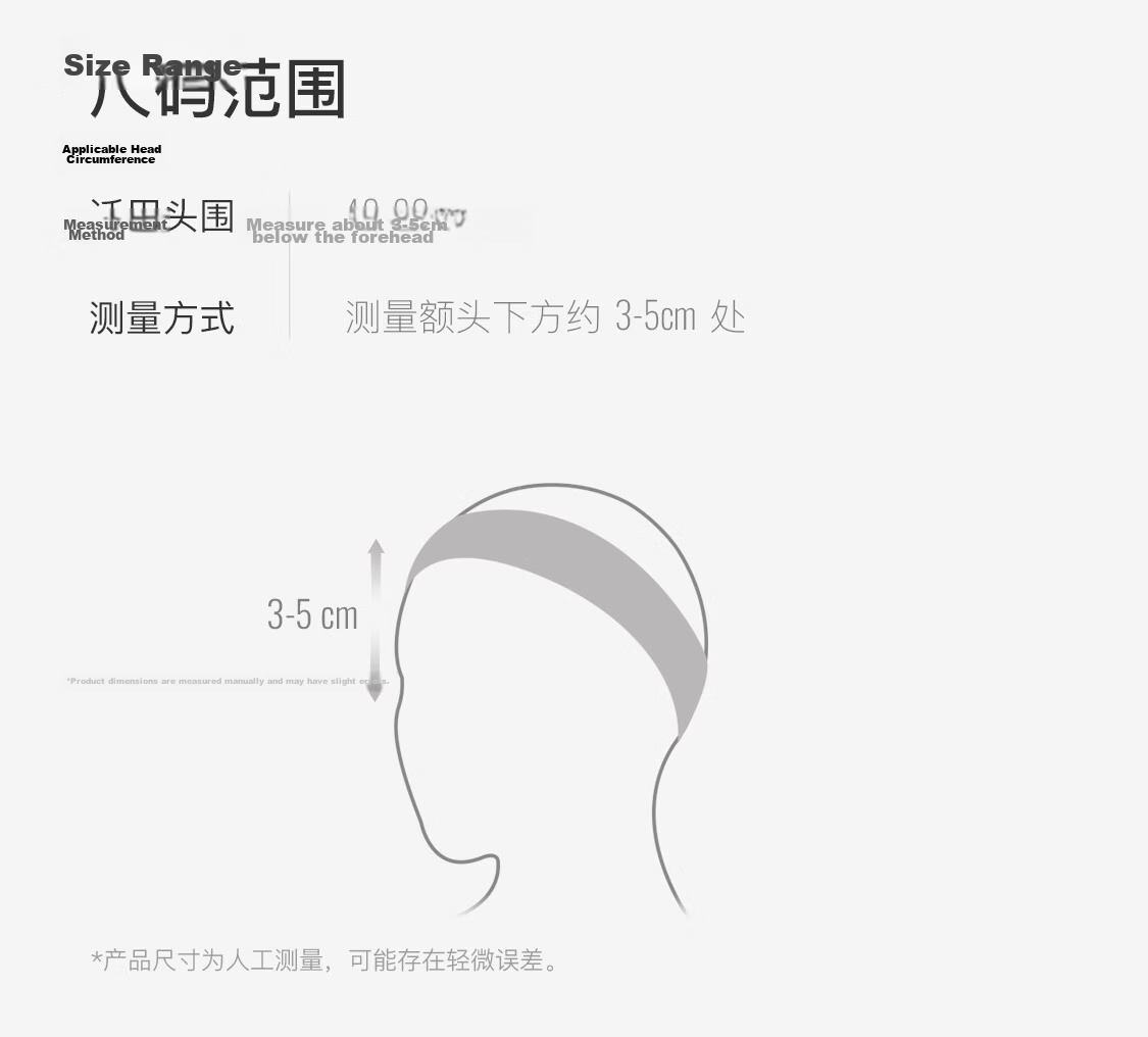 Keep Seamless Wide Headband Running Sports Fitness Sweat-Wicking Cooling Non-Slip Seamless Design Sky Blue 19