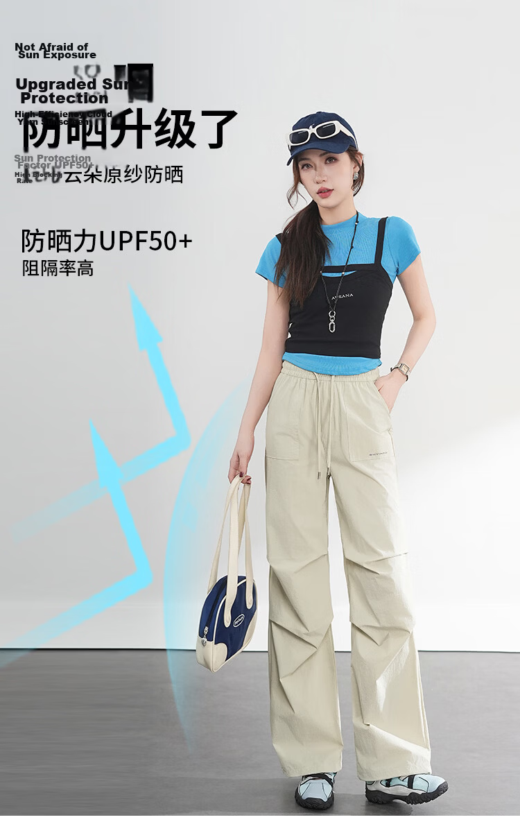 Free Style Women's Cargo Pants Summer Thin 2026 New High Waist Slim Waterproof Quick-Dry Outdoor Paratrooper Hiking Tactical Pants 4