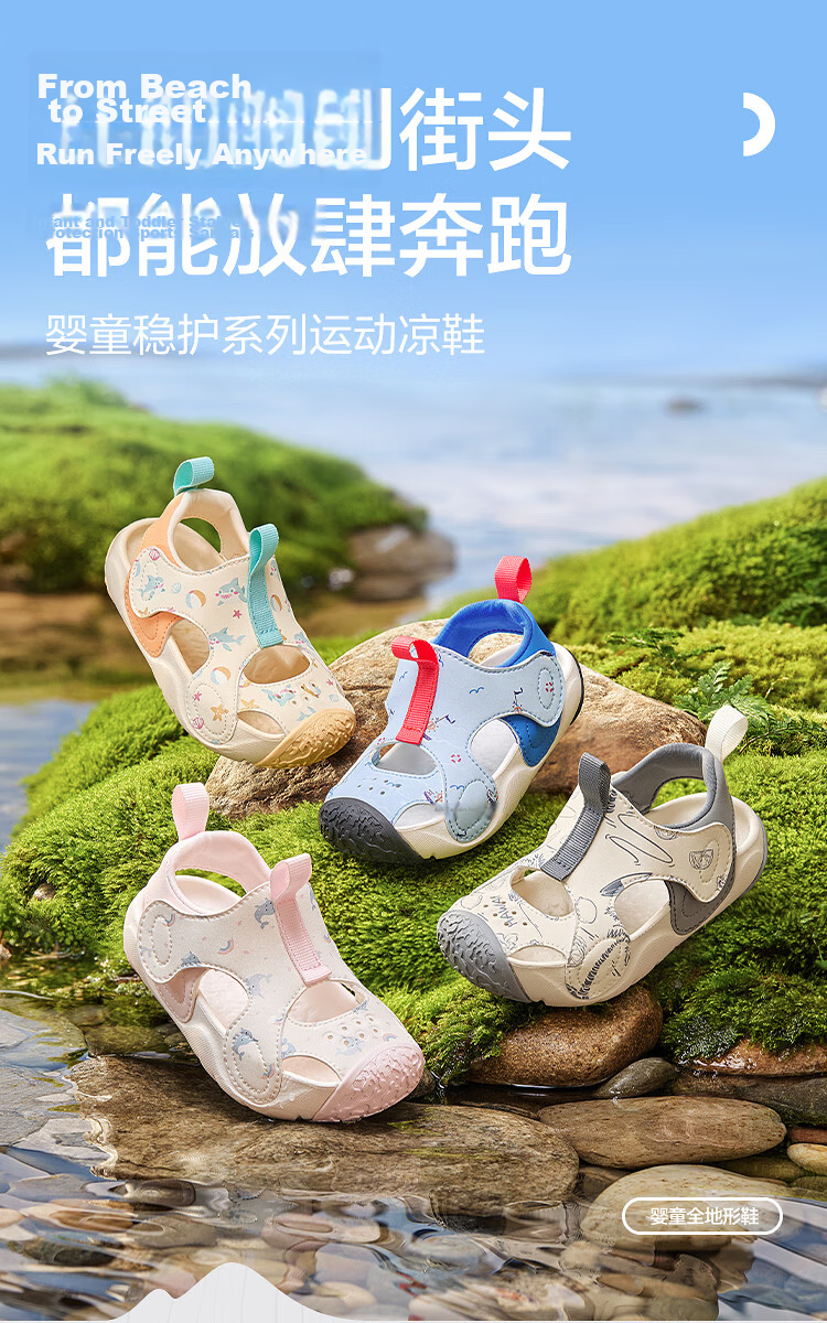 BALABALA Children's Shoes, Toddler Walking Shoes for Boys And Girls, Sandals, New Fashion Summer 2026, Outdoor Sports Shoes for Kids, Anti-Collision Toe Desig 3