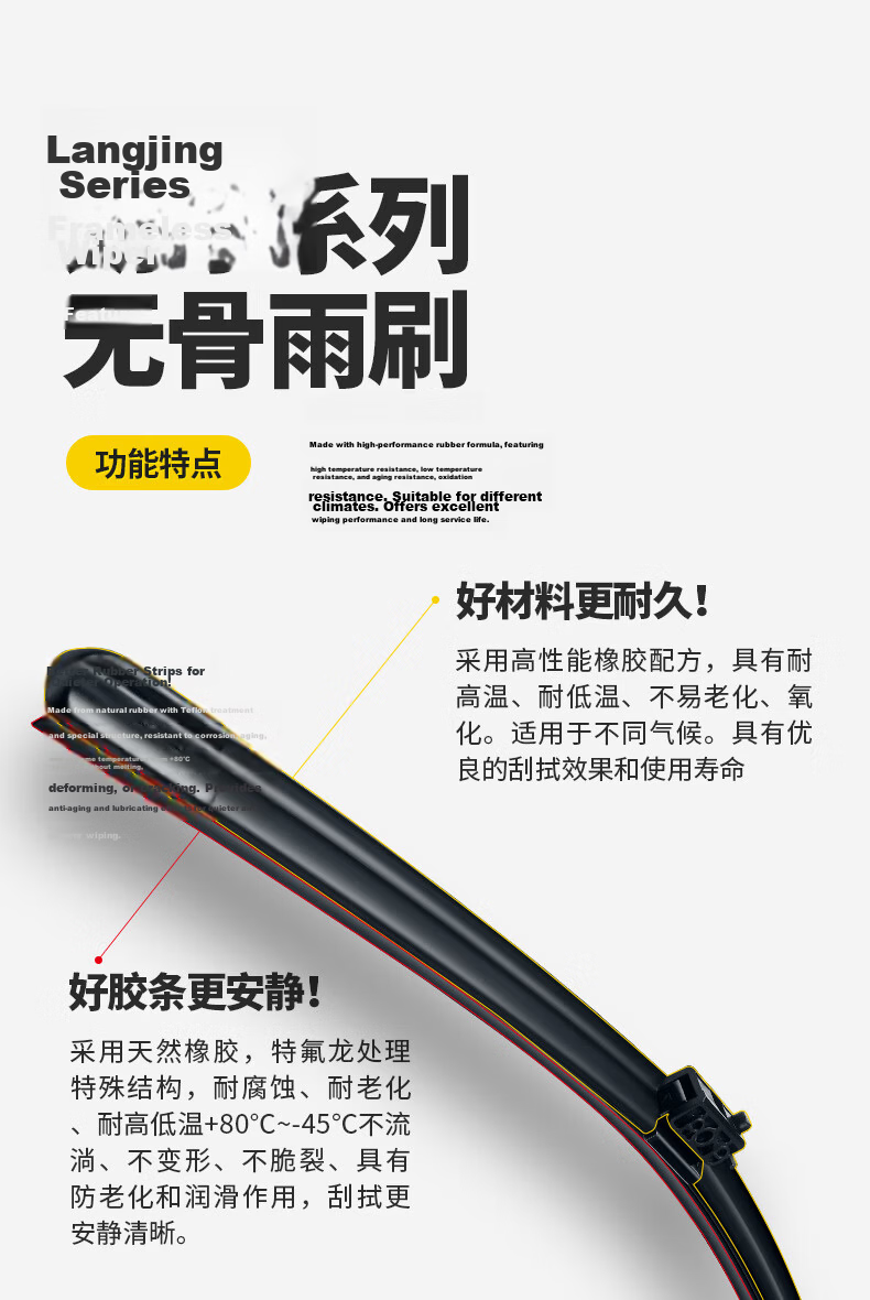 Goodyear Tesla Model Y Model 3 New Energy Wiper Blades Accessories 3