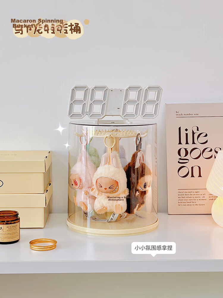 EACHY Blind Box Display Case, Transparent Dust-Proof Storage Box for Figurines And Toys, Labubu Pop Mart Display Case - Large Size 8