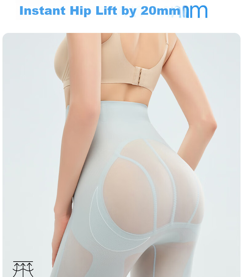 GRACEWELL High-Waist Shaping Waist Slimming Hip-Lifting Panties Summer Ultra-Thin Ice Silk Postpartum Body Shaping Underwear Black 3XL 10