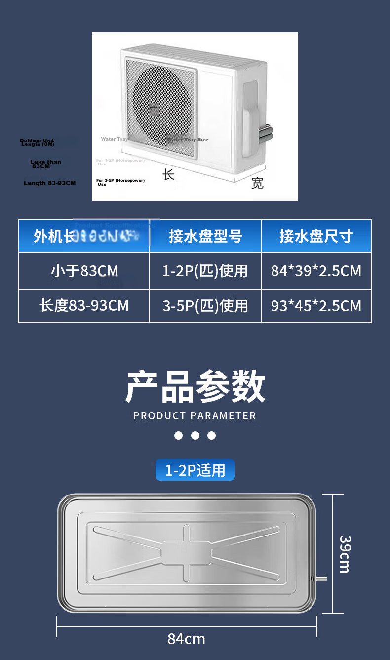 Lelandi Air Conditioner Filter Accessory, Compatible with Midea Wall-Mounted Units, Universal for 1P/1.5 HP, Dust-Proof Filter, 2-Piece Set, Includes Antibacterial Cotton, L8241 6