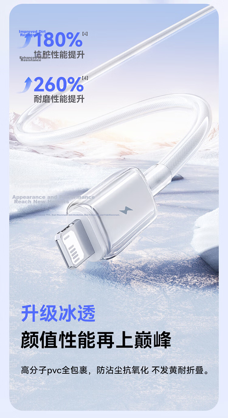 Baseus Apple Charging Cable Fast Charger Compatible with IPhone 14/13/12/11 Pro Max/xs/iPad Pro/Air 2/Mini Tablet Car Charger Light Pink 1 Meter 14