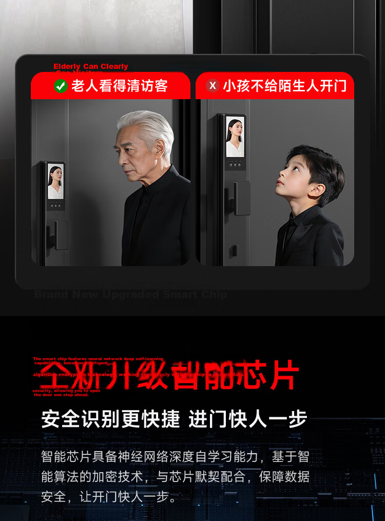 YINGDIAN R5 Fingerprint Lock, Smart Door Lock, Password Lock for Guesthouses And Apartments, Anti-Theft Entrance Door Lock, Intelligent Lock, High-End Electronic Lock for Home Use 29