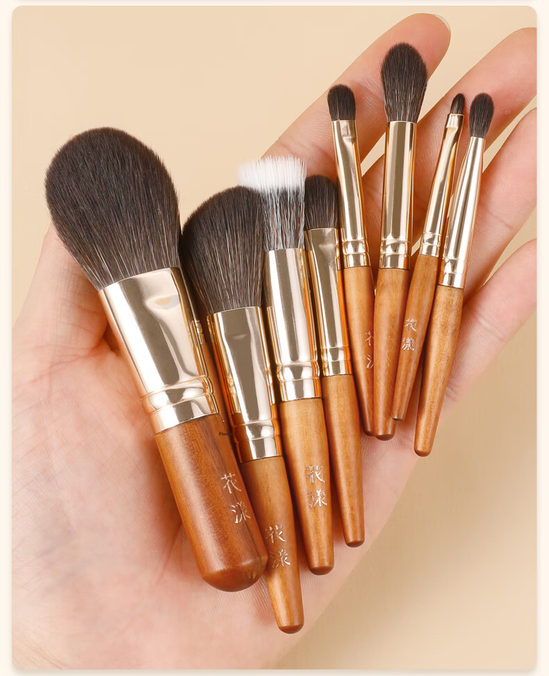 Huayang Portable Brush Set with 5 Multifunctional Brushes for Eyeshadow, Nose Shadow, Blush, And Cosmetics - Perfect for May Day Outings 21