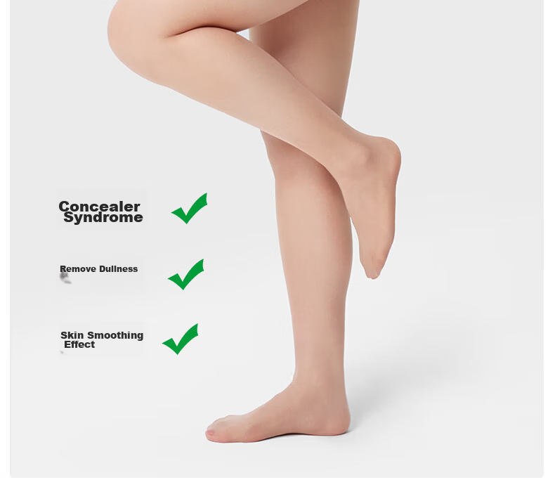 Guniangjia 0D Micro-Compression Tummy Control Butt Lifting Sheer Anti-Snag Nude Leg Magic Pantyhose Women's Bare Skin Thin Tights 24