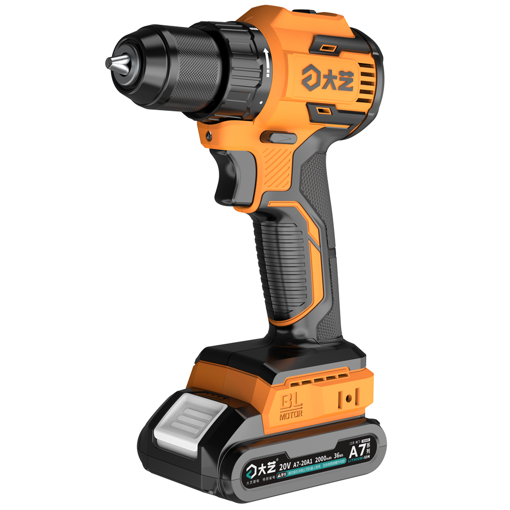 Dayi Electric Drill, 20V Brushless Handheld Drill, 20-E50 Rechargeable Power Screwdriver, Hole Punching Pistol Drill (Bare Tool)