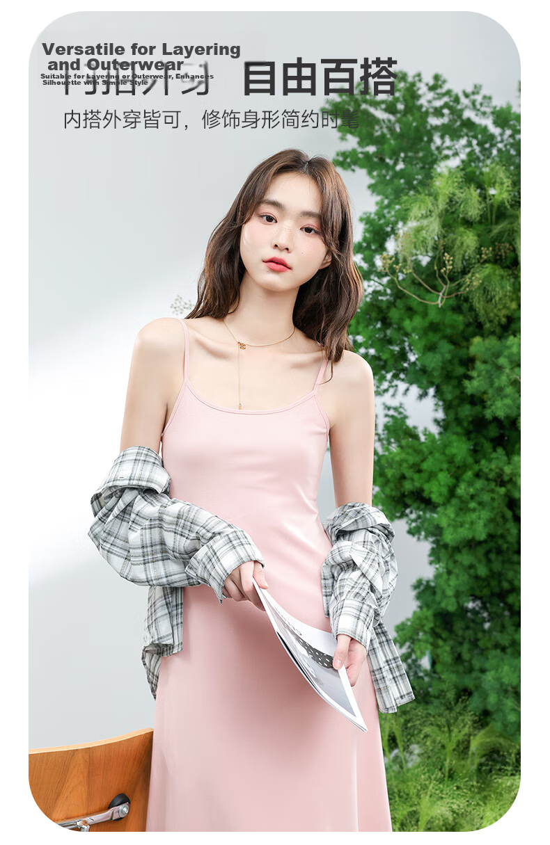 MJ STYLE Women's Spaghetti Strap Dress 2026 Summer New Elegant Slim Fit Waist-Defining Sexy Vacation Maxi Dress 8