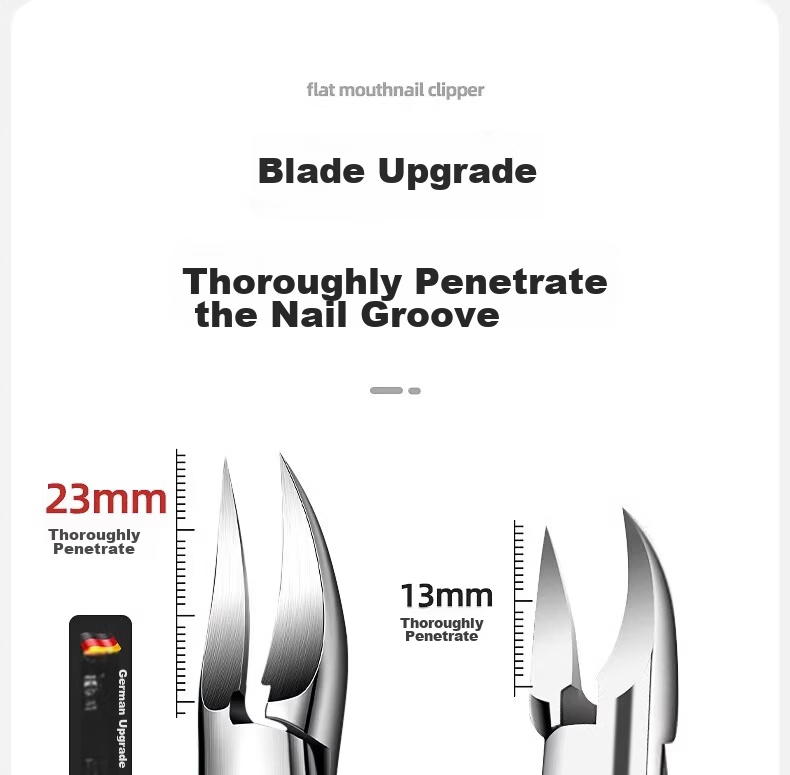 Jinjia German Craft Ingrown Toenail Scissors Original Slant Nail Clippers 2-Piece Household Eagle Beak Podiatry Tool Inflammation Treatment 17