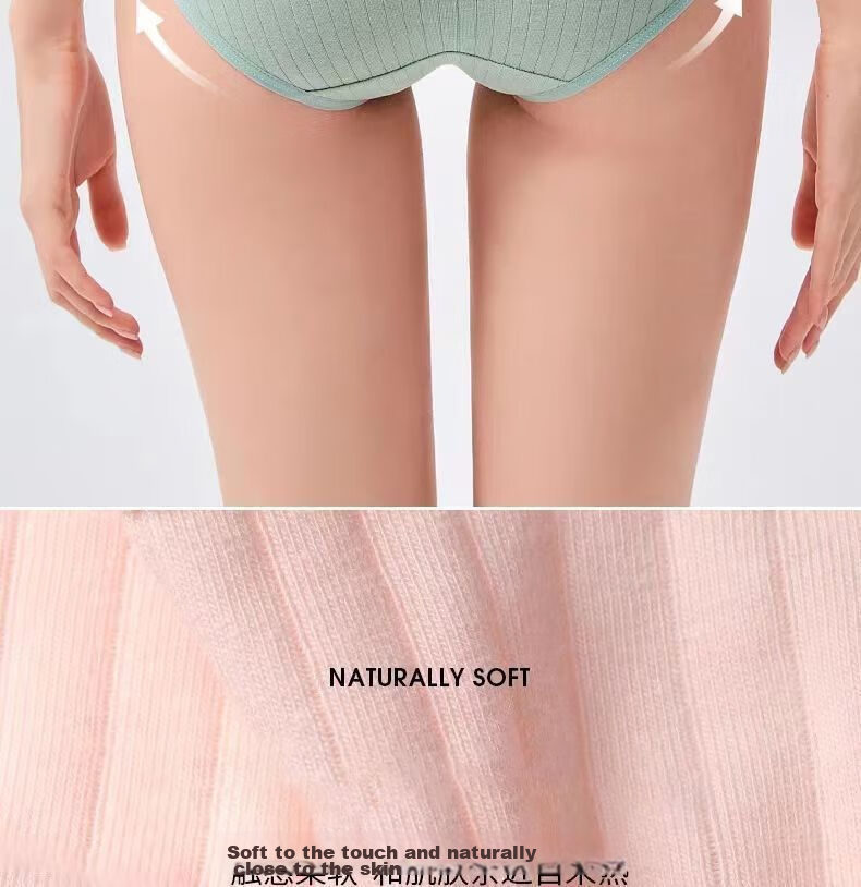 Seven-Color Disposable Women's Underwear Travel Maternity Sterilized No-Wash Cotton Crotch Panties 10-Pack Safe Sterilized 10