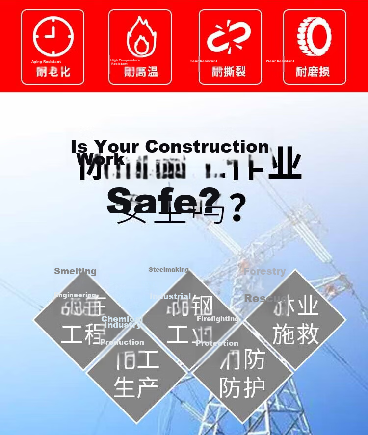 Minggu Heat Insulation Suit 500°C High Temperature Resistant Workwear Anti-Scald Protective Clothing CW656181 2