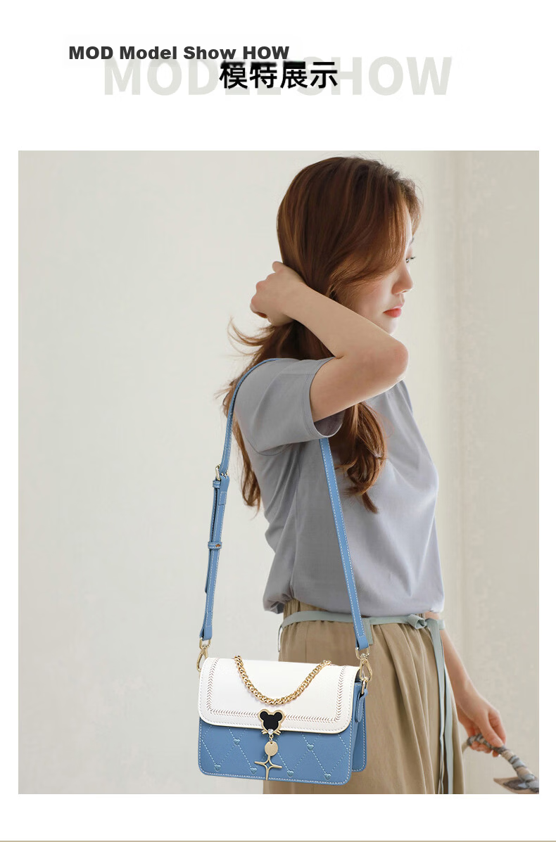 Love Sea Cowhide Leather Women's Shoulder Bag Crossbody Bag Trendy Underarm Bag Boutique Birthday Gift High-End Feel for Girlfriend Wife 1