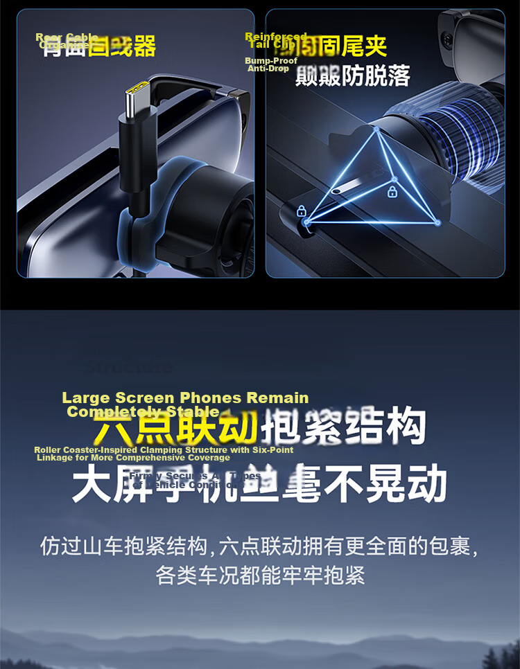 BASEUS Foldable Screen Car Phone Holder Air Vent Tablet Stand for Huawei Mate X5 X6 Xiaomi Oppo 4