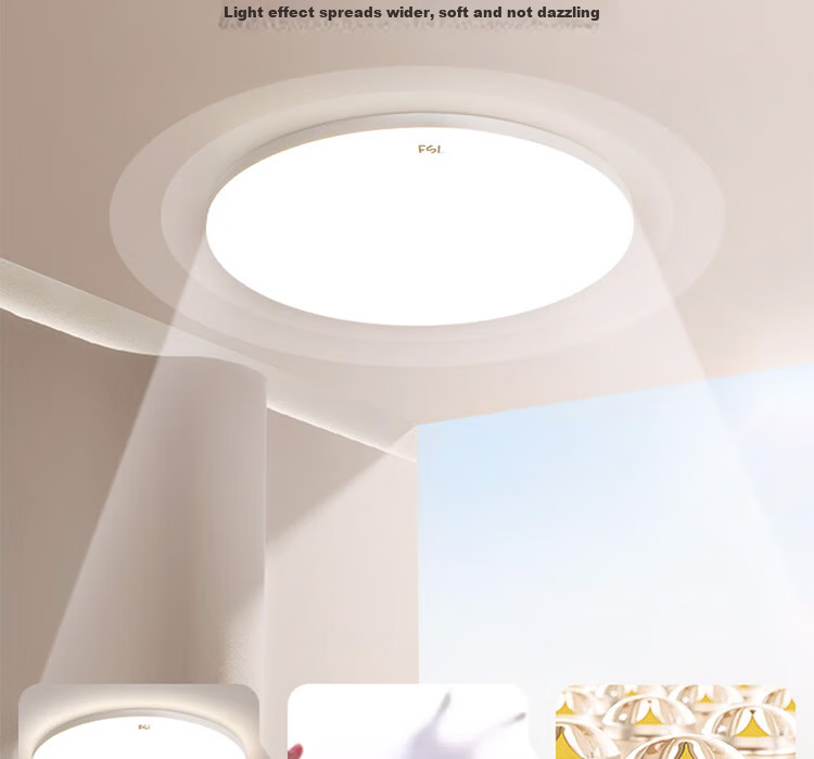 FSL Foshan Lighting High CRI LED Ultra-thin Waterproof Ceiling Light for Bedroom Corridor Balcony Study IP40 Moisture Dust Mosquito Resistant Simple Energy-saving 36W Cool White 10