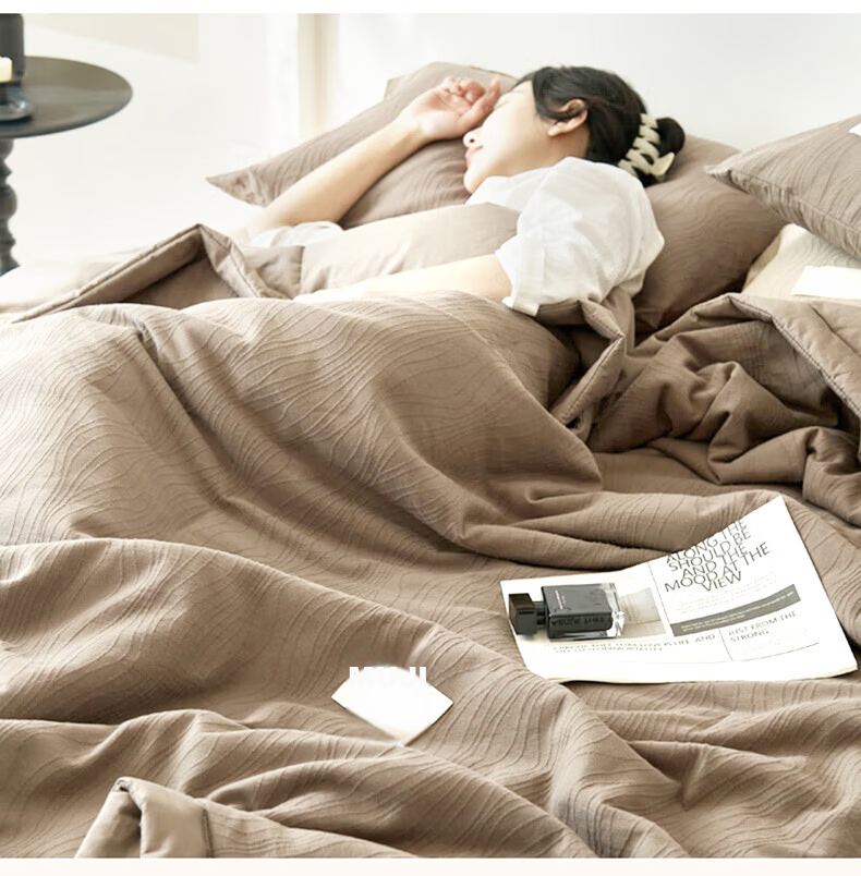 Wuyinliangpin Class A Pure Cotton 10% Soybean Fiber Summer Cool Quilt, Air Conditioning Comforter, 220*240cm 3