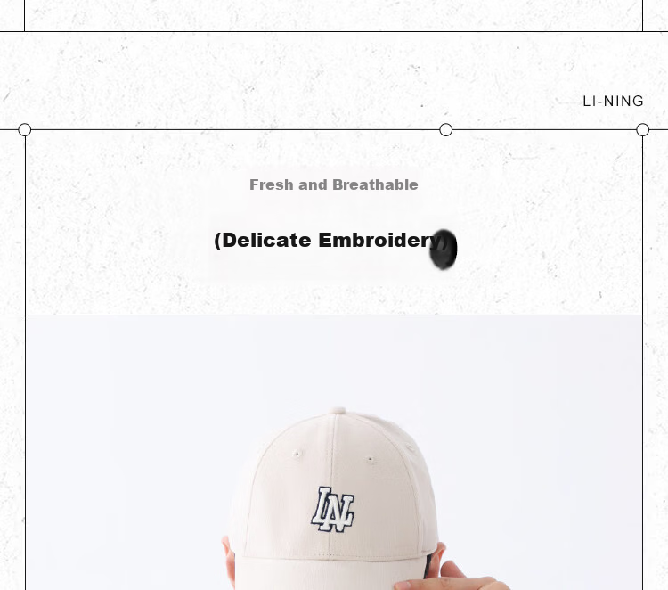 LI-NING Oversized Baseball Cap Duckbill Hat Unisex Sun Protection Summer Sports Running Sunshade Hat 8