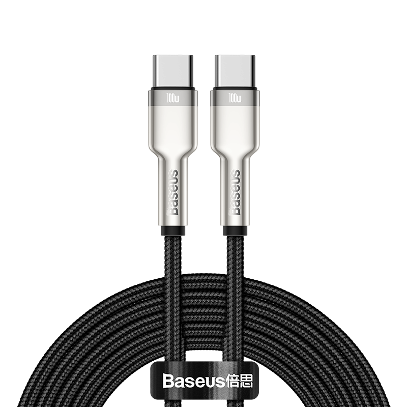 Baseus Dual-Head Type-C PD 100W Fast Charging Cable C to C 5A for Apple iPhone 15/16/17 Pro Max iPad MacBook 2m