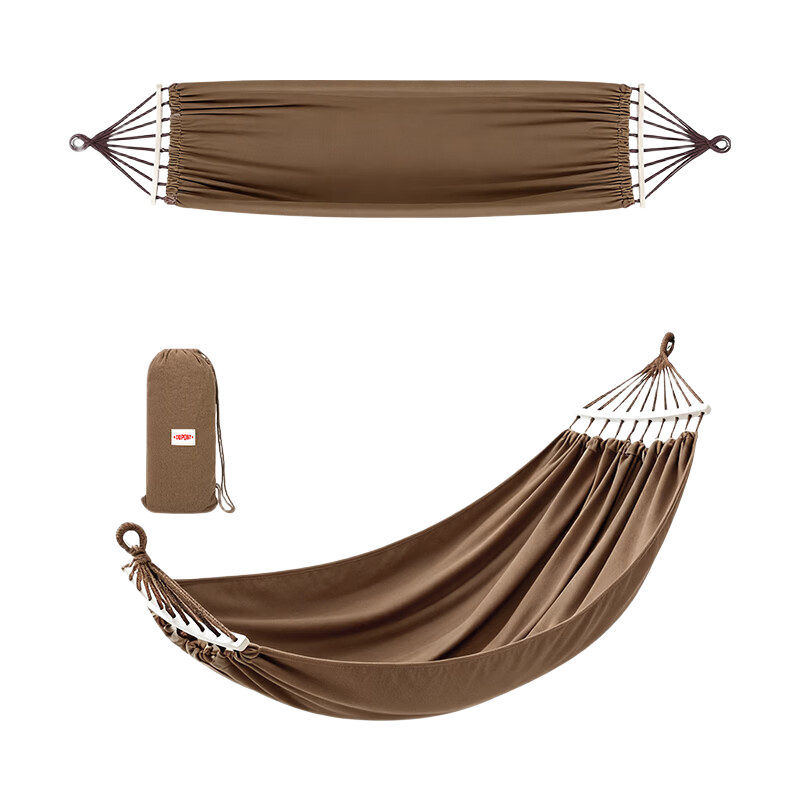 DU PONT Outdoor Camping Portable Hammock Chair Swing Cradle Anti-Tip Extra Wide Thickened Canvas Leisure Double Hammock