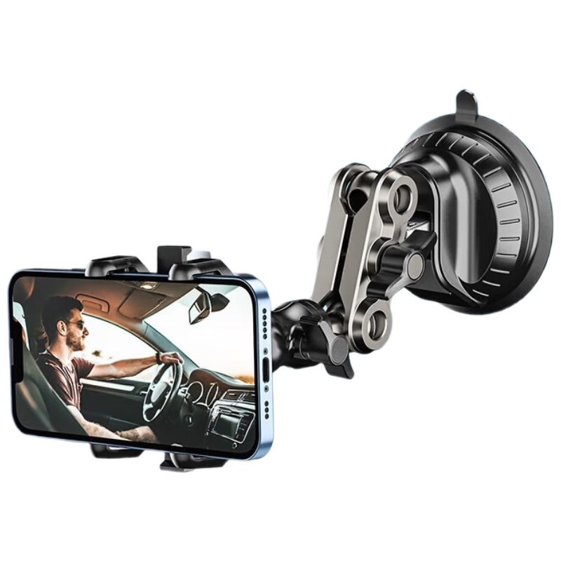 Digalun Car Phone Holder Bluetooth Remote Control Car Suction Mount Live Streaming Stand
