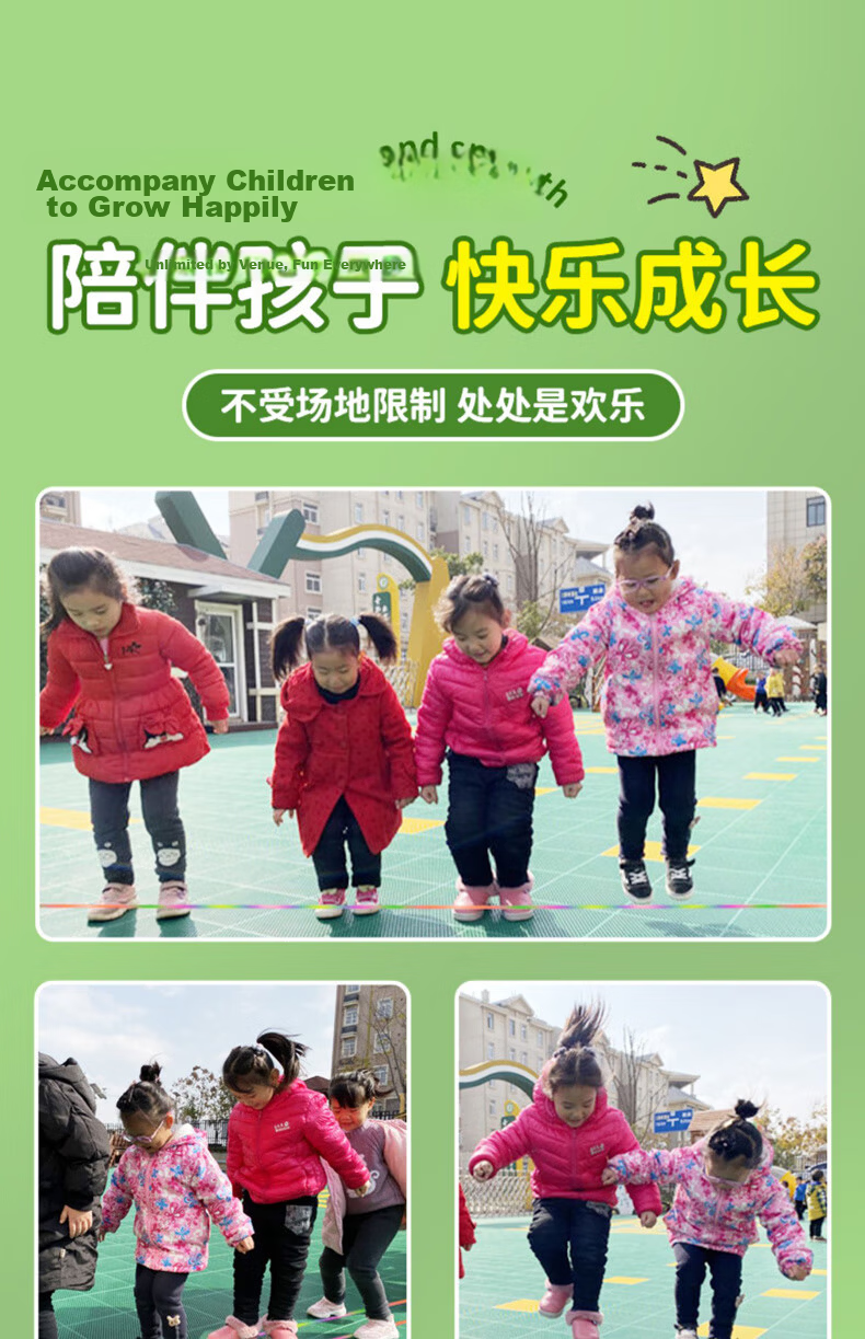Duweike Multi-Person Jump Rope Team Long Rope for Family, Children's Skipping Rope Thickened Cotton Rope for Primary And Secondary School Students Adults Fitness 5 Meters 12