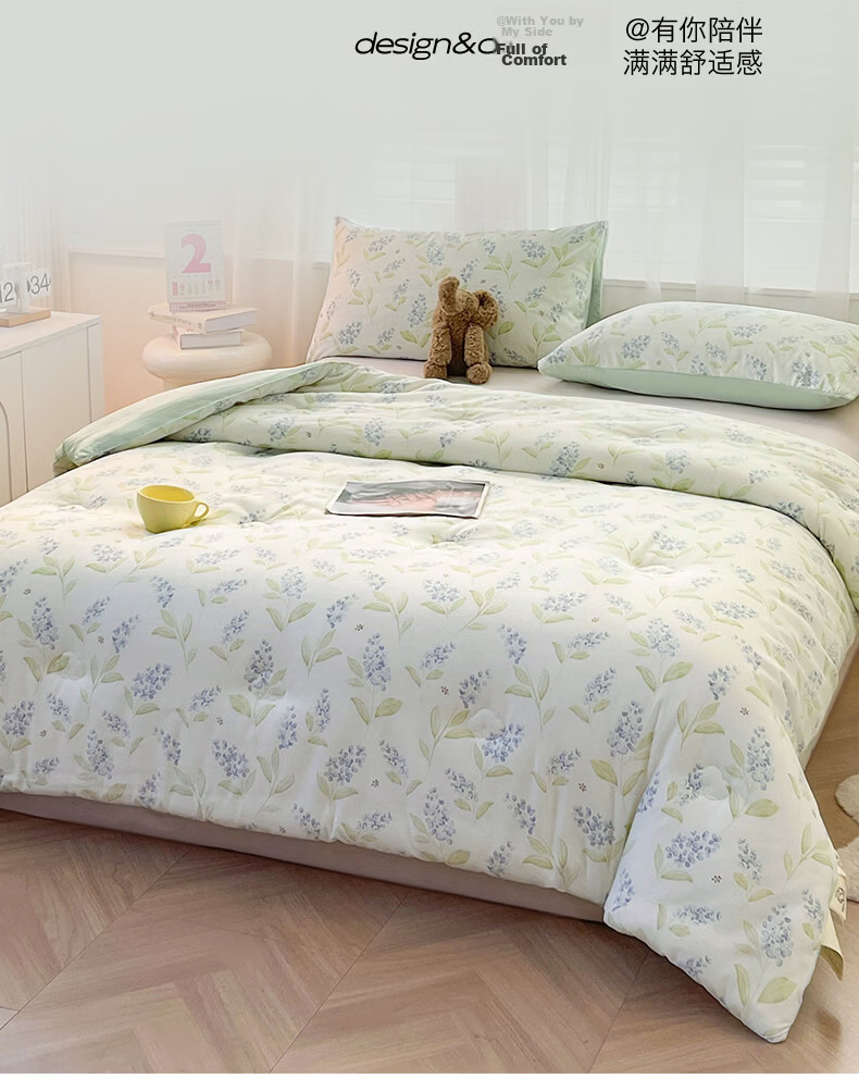 Hongdou Class A Antibacterial Xinjiang Cotton Quilt Core Single Spring and Autumn Quilt Core Air Conditioning Quilt Core 2*2.3m 4 Jin Leaf 2