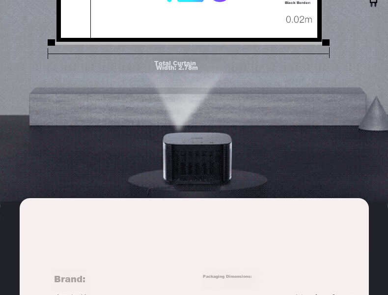 Wuyinxiang Electric Projection Screen 120 Inch 16:9 Motorized Remote Control Screen Long Focus Projector Screen HD Projector Screen H8008 Compatible with Epson XGIMI JmGO Dangbei 23