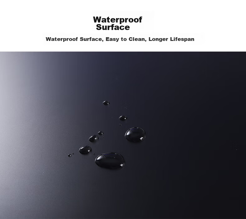 CAPERE Waterproof Fully Tempered Micro-Etched Glass Mouse Pad Gaming Mat Non-Slip PU Base Esports Star String [Medium] Glass Pad / Starry Black 350x250mm 14