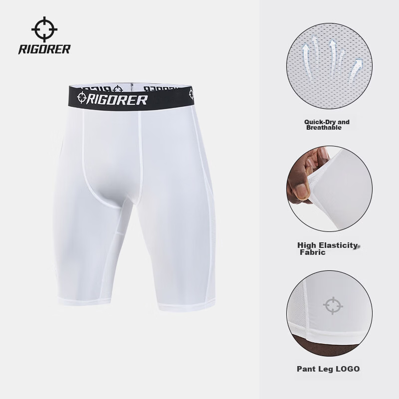 Zhunzhe Men's Compression Shorts Summer Sports Fitness American Quick-Dry High Elastic Training Base Layer Pants