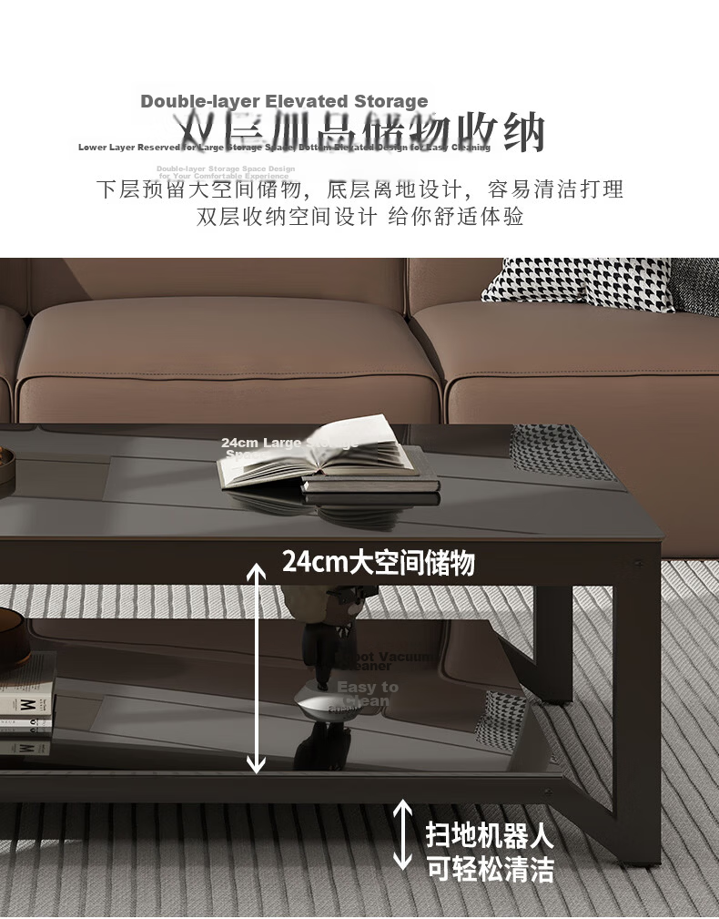 Fanshe Coffee Table, Living Room Coffee Table, Office Coffee Table, Home Living Room Glass Small Apartment Sofa Coffee Table, Modern And Simple 18