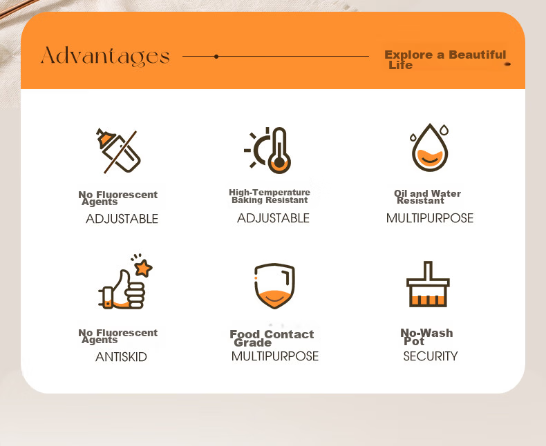 Suncha Air Fryer Special Paper Baking Tray Oven High Temperature Resistant Oil Absorption Food Grade Thickened Silicone Paper Round 100 Pieces 2