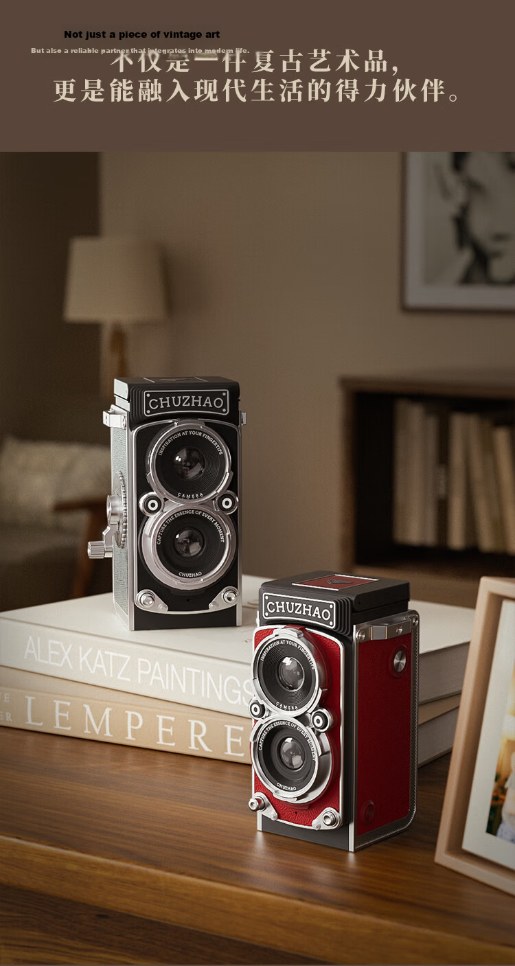 Chuzhao M1 Twin-Lens Reflex Retro Mini Student Digital Camera Travel Campus Pocket Camera Card Camera CCD Birthday Gift for Boys and Girls 9