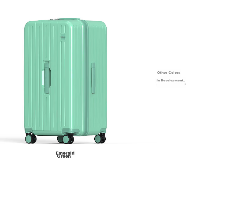 SUMMIT Luggage, 26-Inch Trolley Suitcase, Pure PC Material, Trunk 37, Wet And Dry Separation, PC2519 Black 31