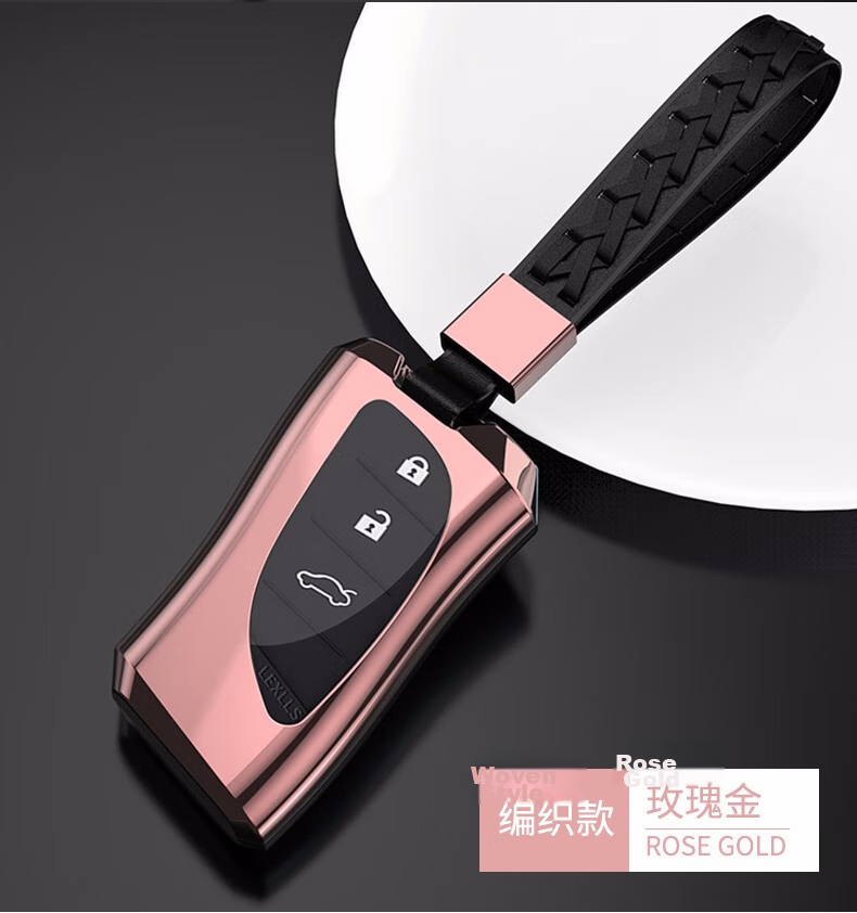 Digalun Lexus ES200 Car Key Cover UX260h Case NX300h Keychain RX450h Shell LS500h Premium CT200h Full Wrap Space Gray with Genuine Leather Buckle 18