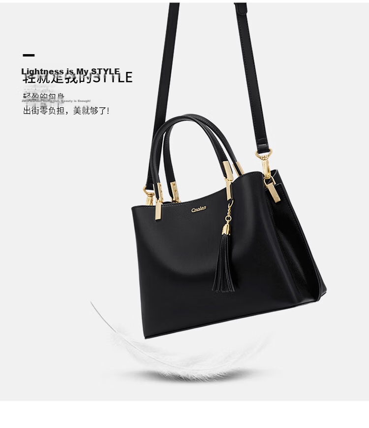 Kouyi Women's Leather Handbag High-Grade Single Shoulder Bag Large Capacity Birthday Gift for Girlfriend Wife 14