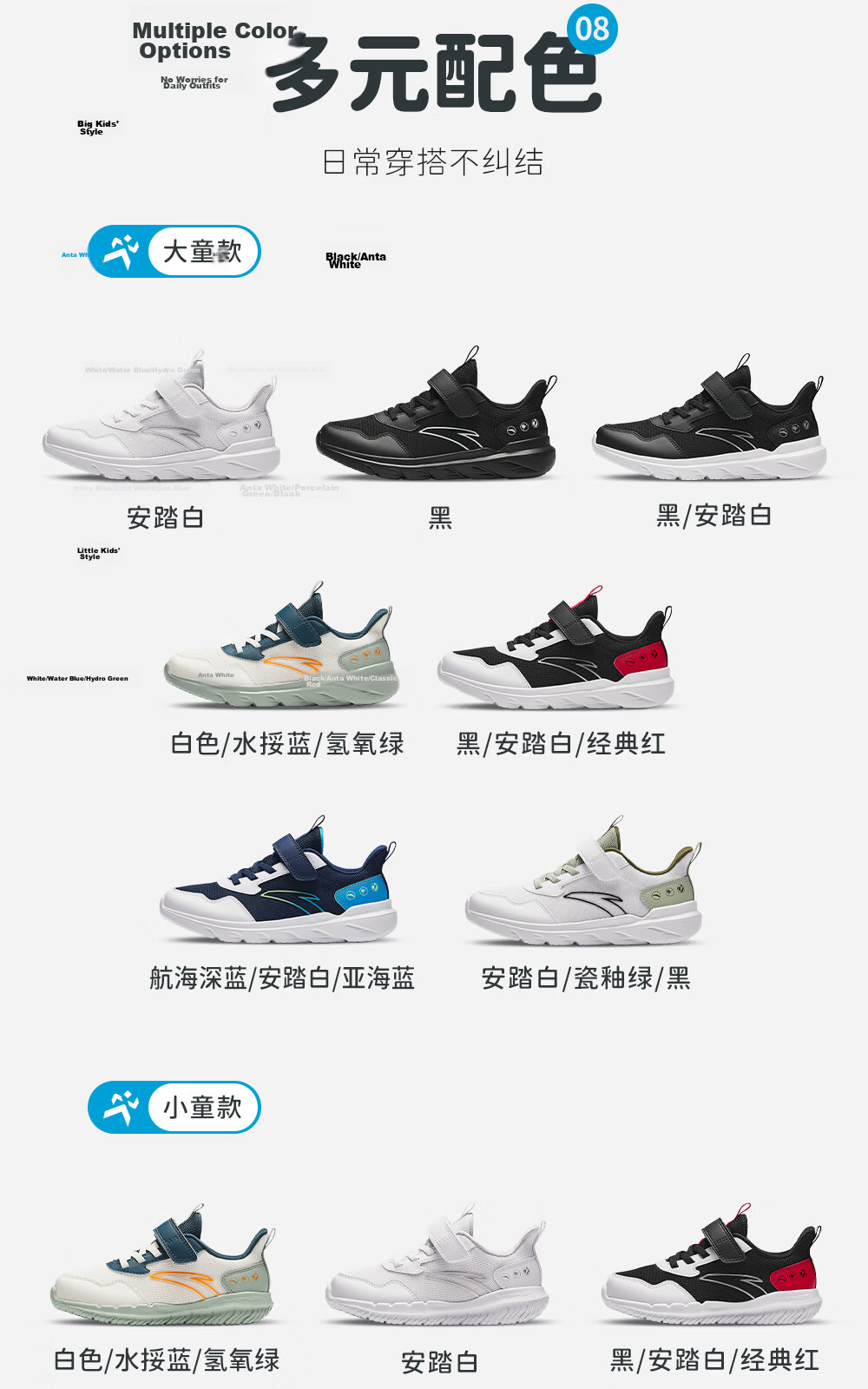 Anta Kids Girls Sports Shoes 2026 Summer Breathable Mesh Running Shoes for Toddler Girls A22619977 11